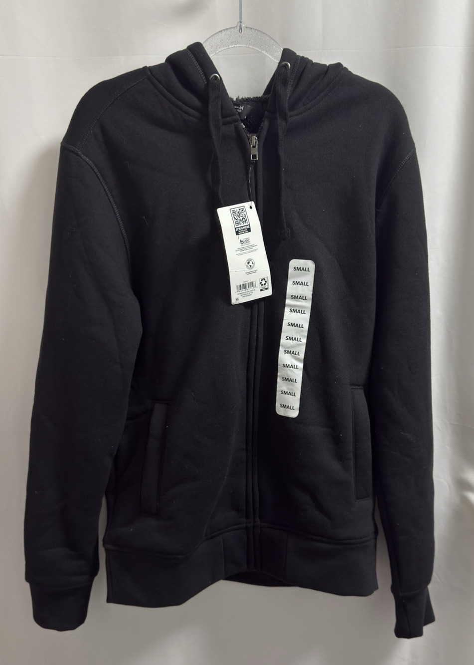 Member's Mark Men's Extra Warm Soft Sherpa Lined Jacket Size Small Black